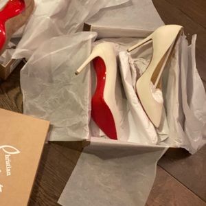Beige/Nude/cream 100mm Pigalle Christian Louboutin